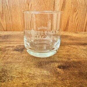 Jack Daniel's Gentleman Jack Logo Rocks Glass Whiskey Tumbler Lowball